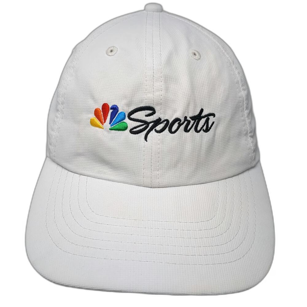 Imperial NBC Sports Logo Hat Baseball Cap White OS Recycled Polyester Strapback